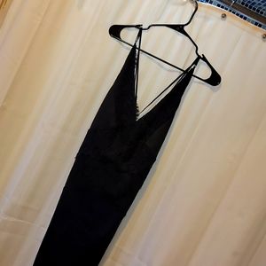 H & M black strappy dress